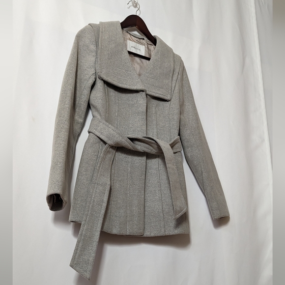 NWOT Babaton Grey "The Connor Coat" Wool & Cashmere Blend - Picture 4 of 15